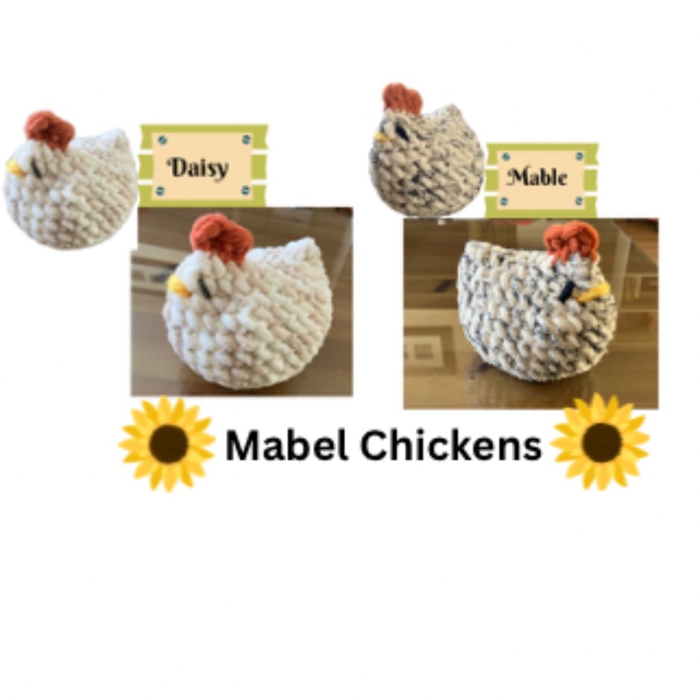 Handmade Crochet Mabel Chicken Amigurumi